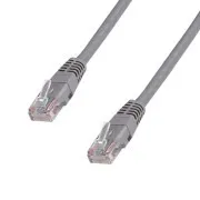 DATACOM Preklopni kabel 0,5 m , UTP, Cat5e, RJ45, siv