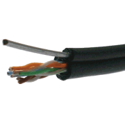 DATACOM UTP žica Cat5e 305m samonosilna OUTDOOR blk