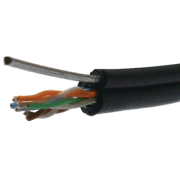 DATACOM UTP žica Cat5e 305m samonosilna OUTDOOR blk
