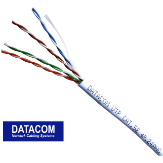 DATACOM UTP Cat5e PVC kabel 305m (žica), bel DATACOM UTP Cat5e PVC kabel 305m (žica), bel