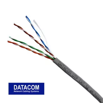 DATACOM UTP žica CAT5E PVC 50m siva