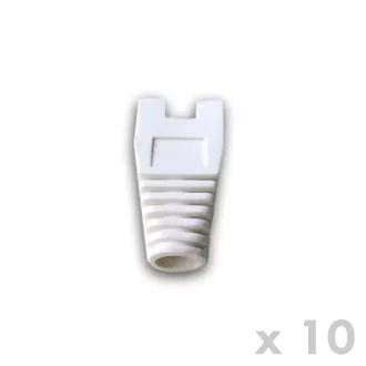 DATACOM zaščita RJ45 z izrezom BELA (10 kosov)