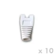 DATACOM zaščita RJ45 z izrezom BELA (10 kosov)