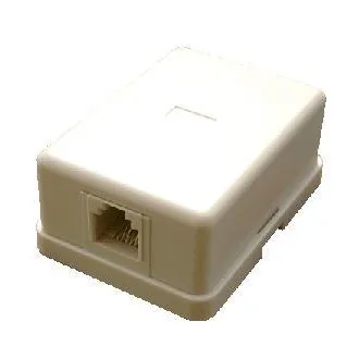 DATACOM Tel. enojna vtičnica nad ometom - 1 x RJ11 DATACOM Tel. enojna vtičnica nad ometom - 1 x RJ11