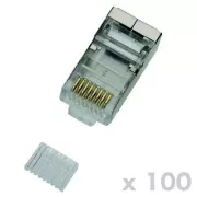 DATACOM Konektor RJ45 STP 8p8c Cat6 žica 100pcs