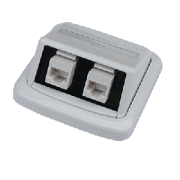 Dvojna vtičnica ABB TANGO 2xRJ45 Cat5e UTP bela