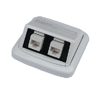 Dvojna vtičnica ABB TANGO 2xRJ45 Cat5e UTP bela