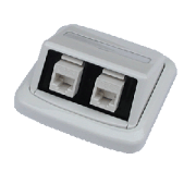 Dvojna vtičnica ABB TANGO 2xRJ45 Cat5e UTP bela