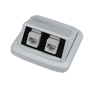 Dvojna vtičnica ABB TANGO 2xRJ45 cat6 UTP bela