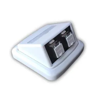 Dvojna vtičnica ABB TANGO 2xRJ45 cat6A STP bela Dvojna vtičnica ABB TANGO 2xRJ45 cat6A STP bela