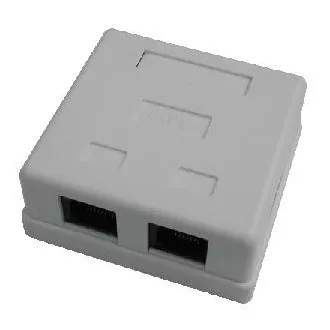 DATACOM Dvojna vtičnica nad mavčno ploščo-2xRJ45, Cat5e UTP