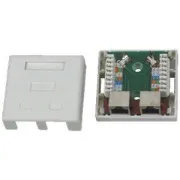 DATACOM STP dvojna vtičnica Cat5e 2 x RJ45