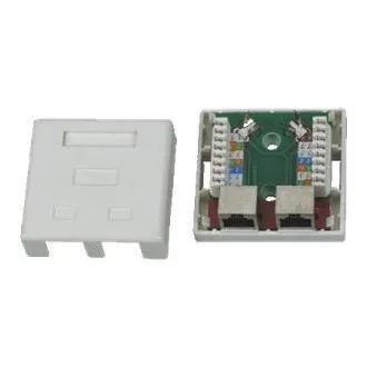 DATACOM STP dvojna vtičnica Cat5e 2 x RJ45 DATACOM STP dvojna vtičnica Cat5e 2 x RJ45