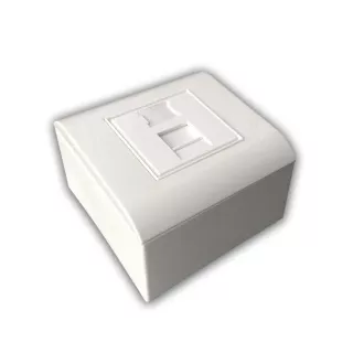 Modularna podatkovna vtičnica UTP CAT5E 1xRJ45 za vgradnjo podometno