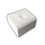 Modularna podatkovna vtičnica UTP CAT5E 1xRJ45 za vgradnjo podometno