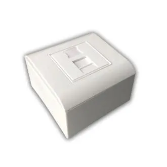 Modularna podatkovna vtičnica UTP CAT5E 1xRJ45 za vgradnjo podometno Modularna podatkovna vtičnica UTP CAT5E 1xRJ45 za vgradnjo podometno