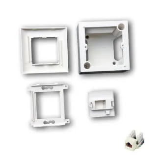 Modularna podatkovna vtičnica UTP CAT5E 1xRJ45 za vgradnjo podometno Modularna podatkovna vtičnica UTP CAT5E 1xRJ45 za vgradnjo podometno