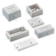 DATACOM Modul podatkovne vtičnice UTP CAT5E 4xRJ45 za vgradnjo v steno