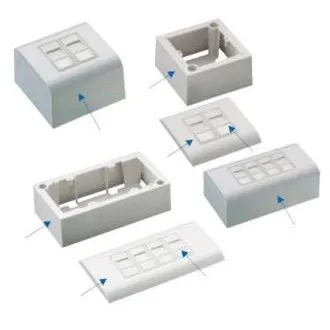 DATACOM Modul podatkovne vtičnice UTP CAT5E 4xRJ45 za vgradnjo v steno DATACOM Modul podatkovne vtičnice UTP CAT5E 4xRJ45 za vgradnjo v steno