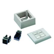 DATACOM UTP 2xRJ45 vtičnica Cat6 (pod in nad ometom)