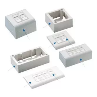 DATACOM STP 2xRJ45 vtičnica Cat5e (pod in nad ometom)