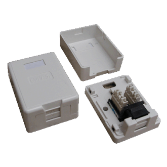 DATACOM UTP 1xRJ45 vtičnica CAT6 za omet (odporna na prah) DATACOM UTP 1xRJ45 vtičnica CAT6 za omet (odporna na prah)