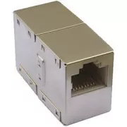 DATACOM Spojka 2 x RJ45 STP Cat5E (srebrna)