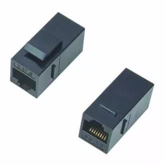 DATACOM Povezovalna plošča UTP 2 x RJ45 (8p8c) Cat6, ravna, plastična