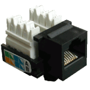 DATACOM Keystone cat5E črn UTP