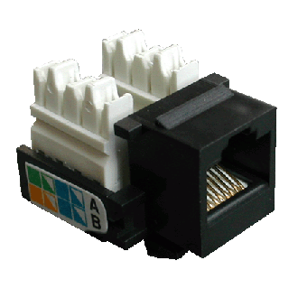 DATACOM Keystone cat5E črn UTP