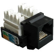 DATACOM Keystone cat5E črn UTP