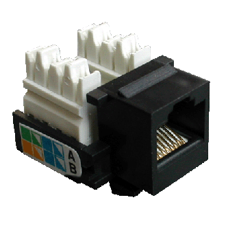 DATACOM Keystone cat5E črn UTP