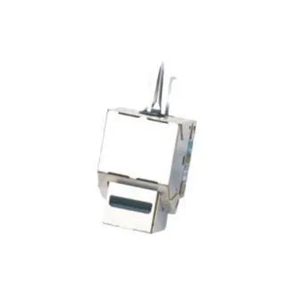 DATACOM Keystone cat5E silver STP dual-mini