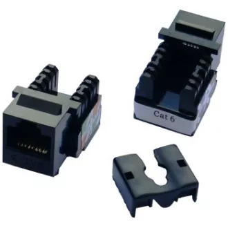 DATACOM Keystone cat6 črn UTP