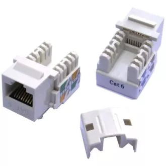 DATACOM Keystone cat6 bela UTP