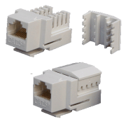DATACOM Keystone UTP RJ45 Cat5E Dual MINI bela
