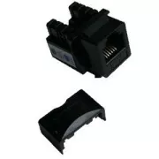 DATACOM Keystone UTP RJ12 Cat3 (DUAL) črn