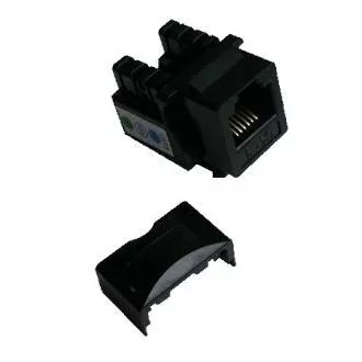DATACOM Keystone UTP RJ12 Cat3 (DUAL) črn