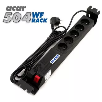 19" Acar 504WF 5x230V-5m črna preklopna zaščita 19" Acar 504WF 5x230V-5m črna preklopna zaščita