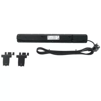19" napajalna plošča ACAR S8/3m 8x220V črna   zaščita stikala 10A