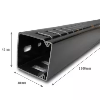 KABELSKI MANAGER 1U 40x40 (2M) ČERNA