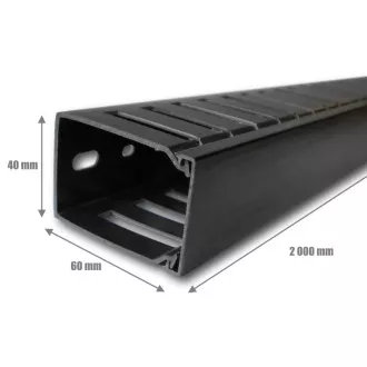 KABELSKI MANAGER 1U 60x40 (2M) BLACK