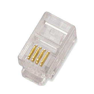 DATACOM Konektor RJ10 UTP kabel 4p4c bal.100pcs DATACOM Konektor RJ10 UTP kabel 4p4c bal.100pcs