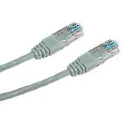 DATACOM Crossover UTP povezovalni kabel 0,5m Cat5e sive barve
