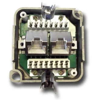 DATACOM STP dvojna vtičnica nad ometom Cat6 FA-1004 DATACOM STP dvojna vtičnica nad ometom Cat6 FA-1004