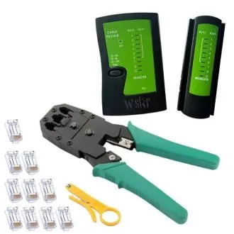 W-Star Set omrežnega orodja WS193, UTP tester, klešče RJ45 RJ11, odbojniki, 10x RJ45 W-Star Set omrežnega orodja WS193, UTP tester, klešče RJ45 RJ11, odbojniki, 10x RJ45