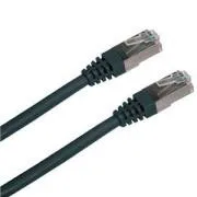 Povezovalni kabel FTP cat5e 0,5M črn