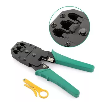 W-star klešče za stiskanje RJ45 UNI - ravne RJ11/12/45, odstranjevanje trakov, WS315E