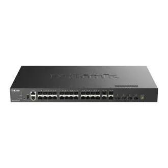 D-Link DXS-3410-32SY/E 10G upravljivi stikalnik 3. plasti z možnostjo združevanja v stolp, 28x 10G SFP , 4x 25G SFP28