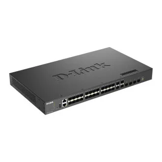 D-Link DXS-3410-32SY/E 10G upravljivi stikalnik 3. plasti z možnostjo združevanja v stolp, 28x 10G SFP , 4x 25G SFP28